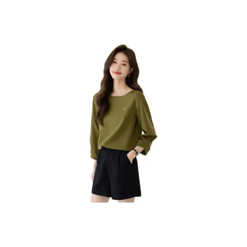 Mo Han Yi Mei Sweatshirts Women's Olive Green