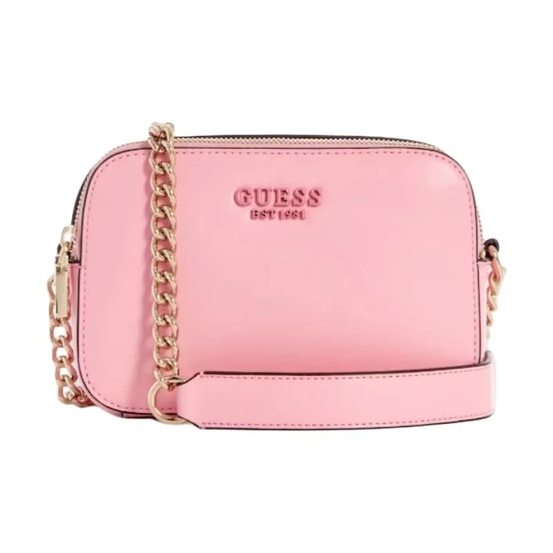 GUESS Smooth Artificial Leather Shoulder Bag Crossbody Bag Women's Pink-0