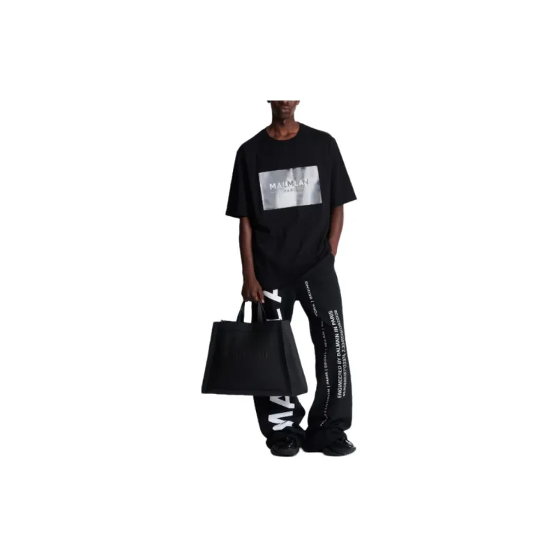 BALMAIN Main Lab Holographic T Shirt-1