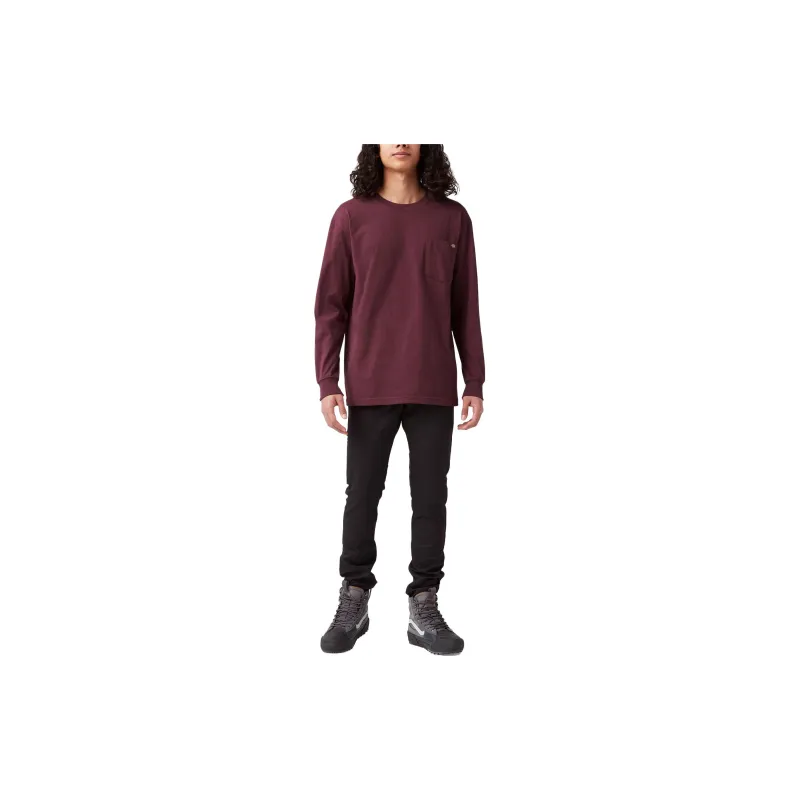 Dickies Heavyweight Long Sleeve Pocket T-Shirt T-Shirt Men's Deep Red-3