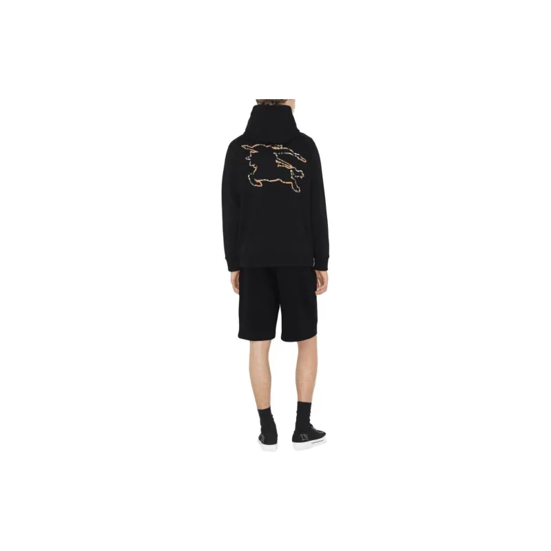 Burberry Check Ekd Cotton Hoodie-4
