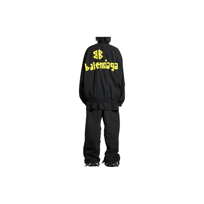 Balenciaga Tape Logo High Neck Jacket-3