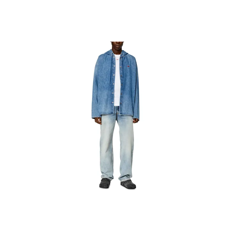 DIESEL Shirts Men Blue-1