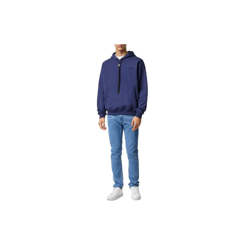 VERSACE Logo Patch Denim Jeans-1