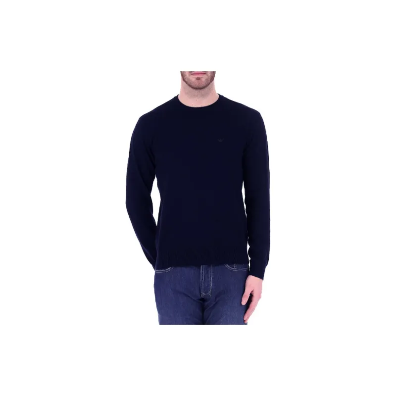 EMPORIO ARMANI Fitted Knitwear Men's Blue-3