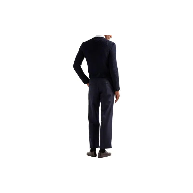 PRADA FW24 Sweater Men's Marine Blue-1
