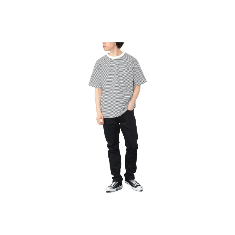 Beams T Shirts Men Black/White-1