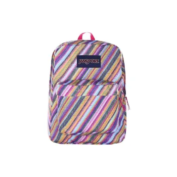 JanSport Polyester Backpack Medium Size Unisex Crayon Rainbow