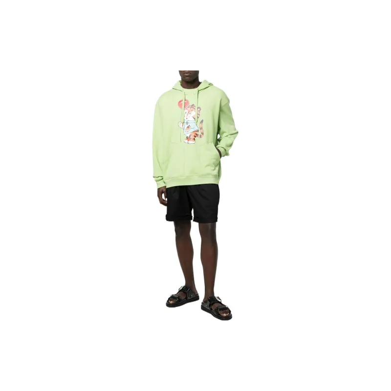 MOSCHINO Graphic Print Drawstring Hoodie-1