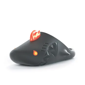 HelloSlippers Sharkicks Mule Fire Monster Closed Toe Slippers Unisex