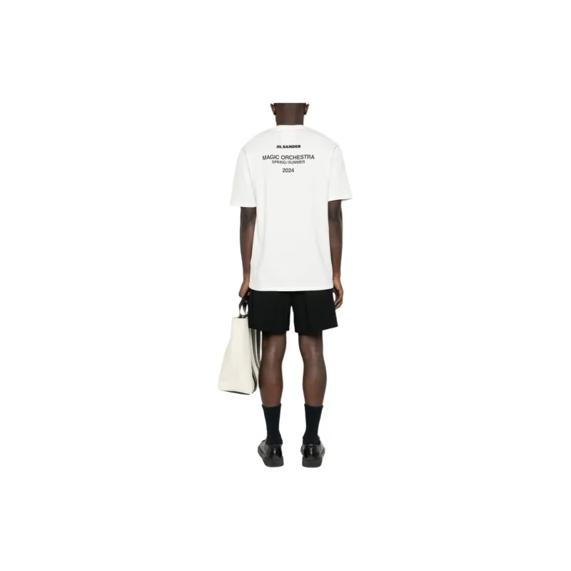 JIL SANDER Logo Printed Crewneck T Shirt-1