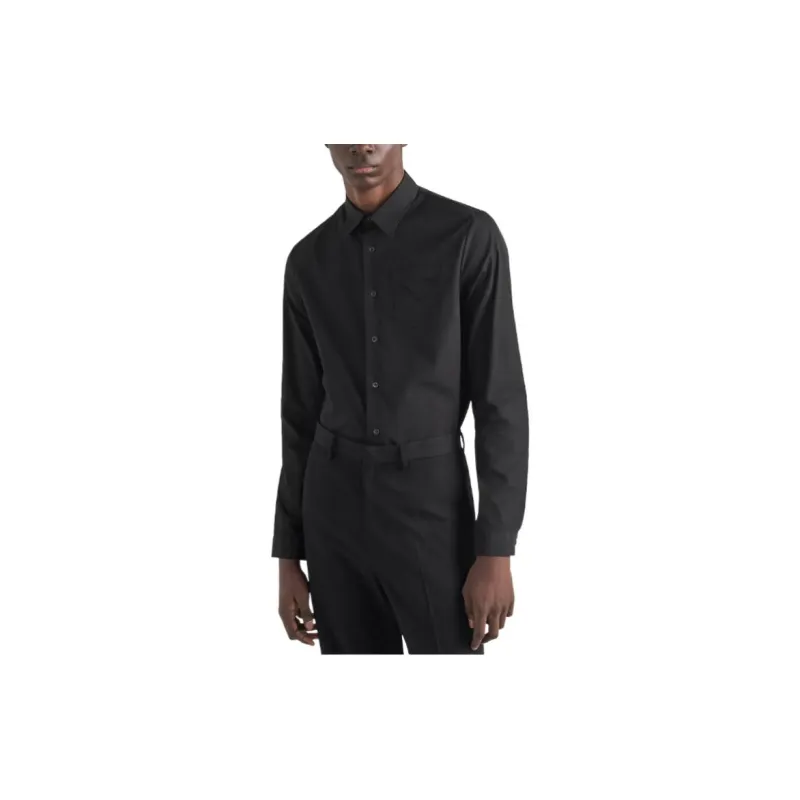 PRADA Shirts Men Black-3