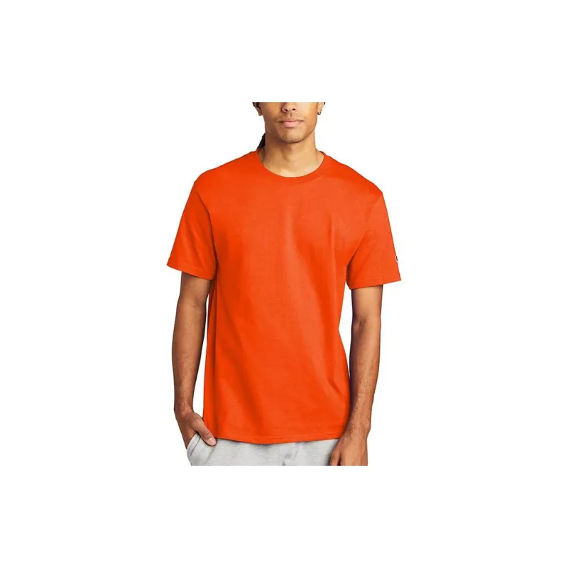 Champion Straight T Shirt Men's Orange-1