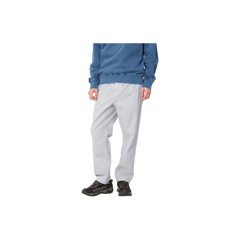 Carhartt WIP SS24 Flint Pant   Twill Casual Pants Men's Silver White-2