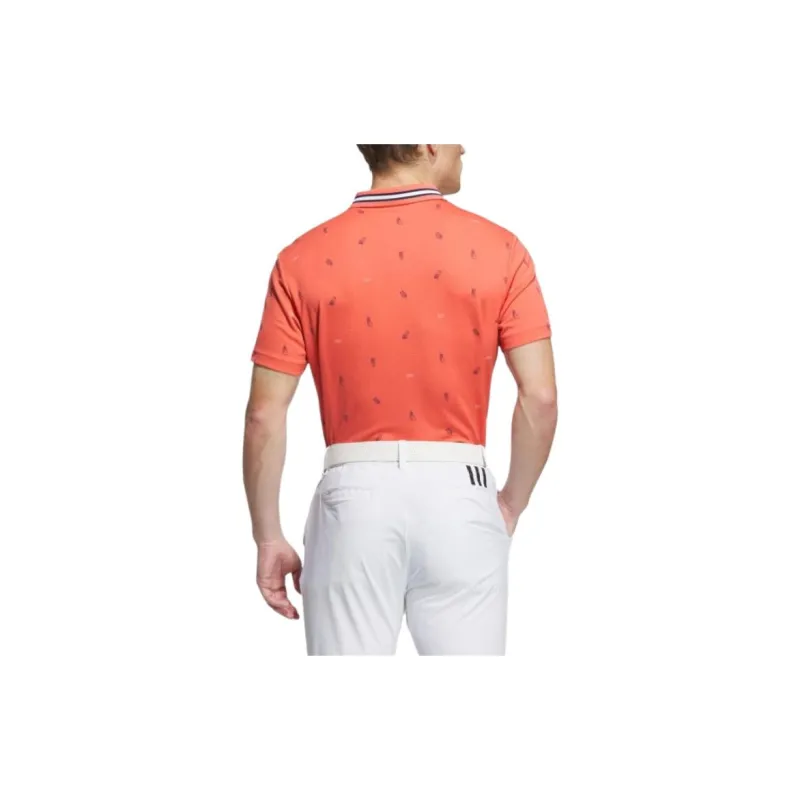 Adidas Polo Shirts Men Orange-2