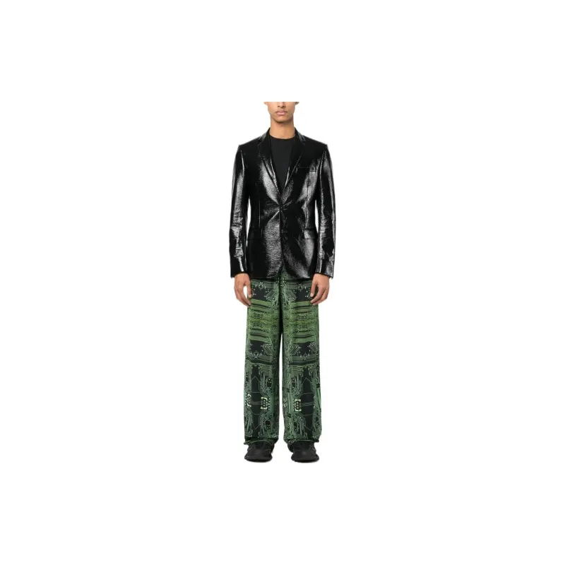 Vetements Cyber Fluid Wide leg Trousers-1