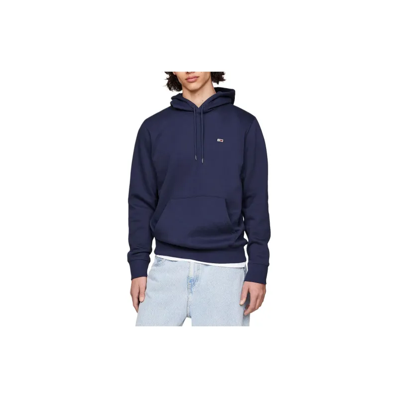Tommy Hilfiger Fleece Flag Patch Hoody Sweatshirt Men's Marine Blue-2