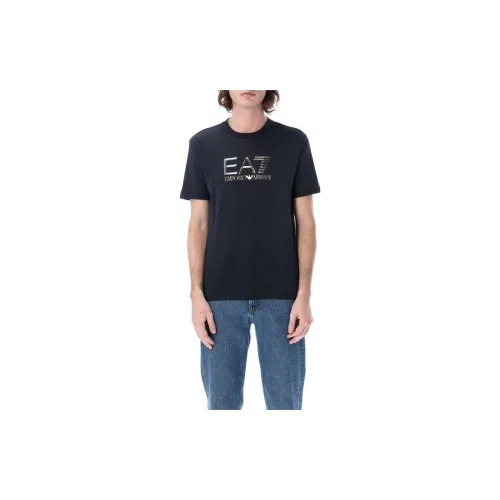 EMPORIO ARMANI EA7 SS23 T Shirt Men's Marine Blue