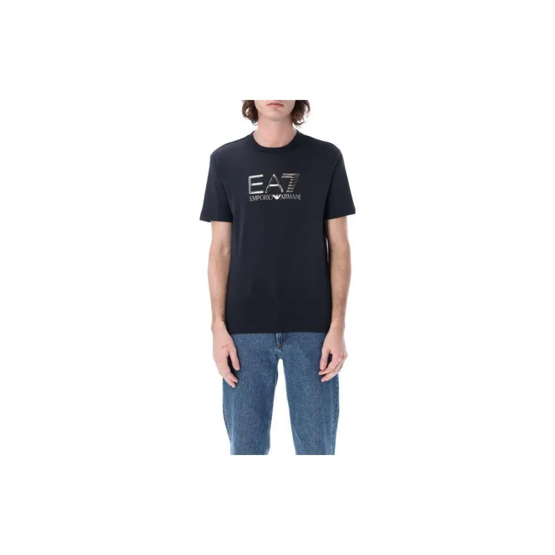 EMPORIO ARMANI EA7 SS23 T Shirt Men's Marine Blue-0
