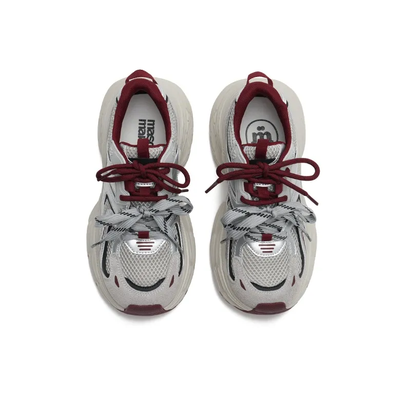 MASOOMAKE Height Increasing Low Top Chunky Sneakers Women's-8