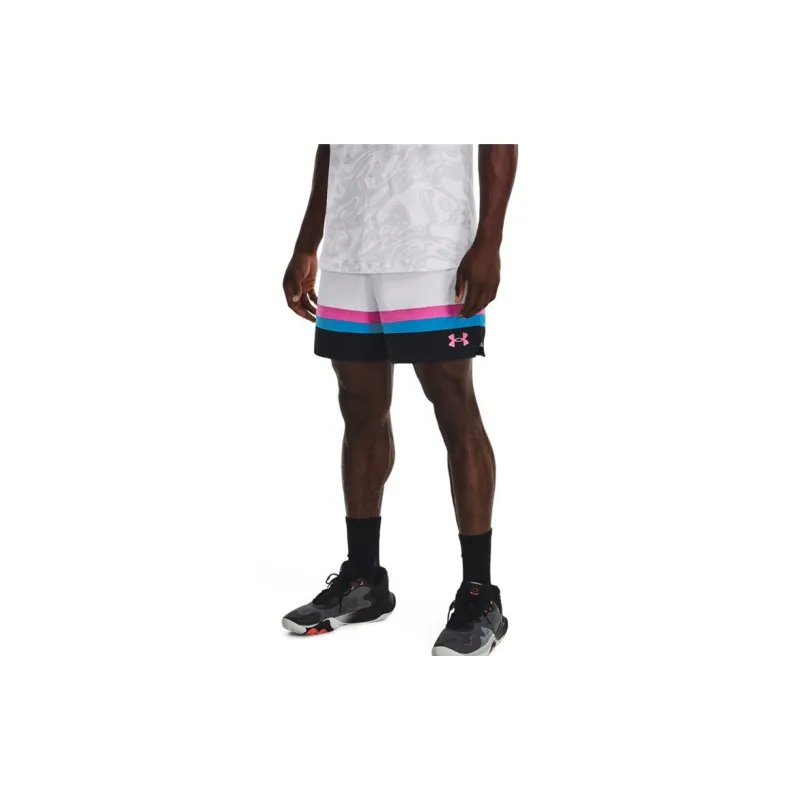 Under Armour Basketball Shorts Men's White-4