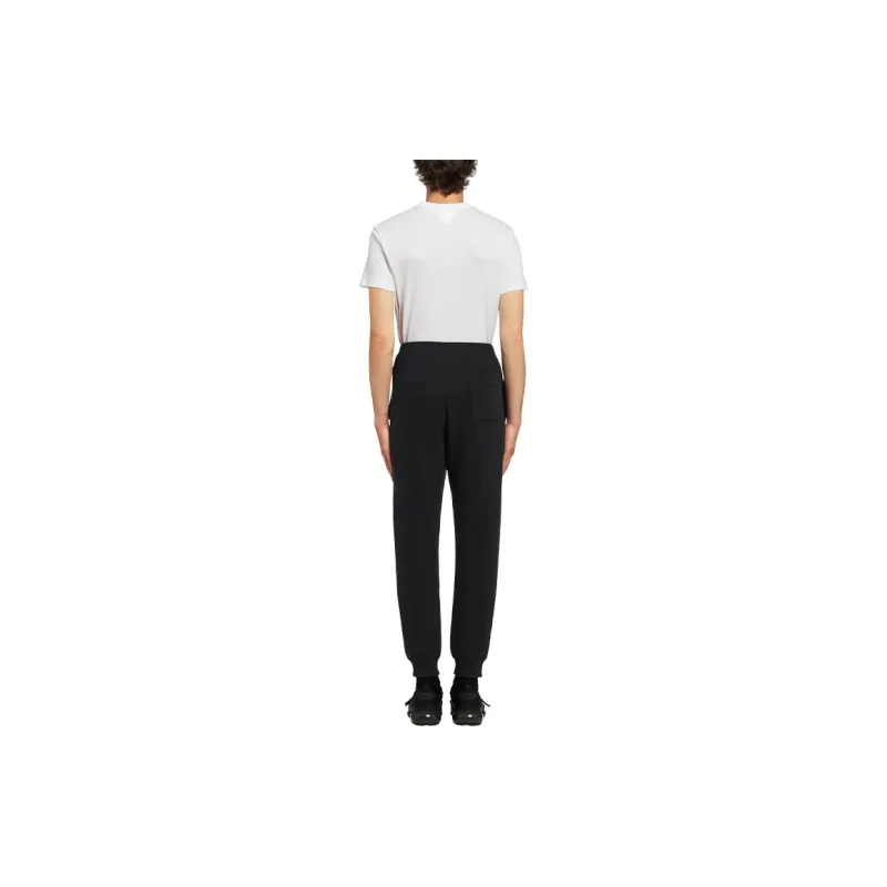 PRADA SS21 Knitted Sports Pants Men's Black-2