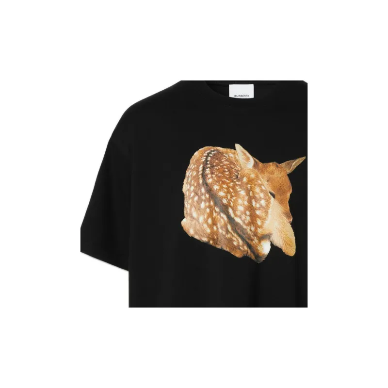 Burberry Deer Print Oversized T Shirt-4