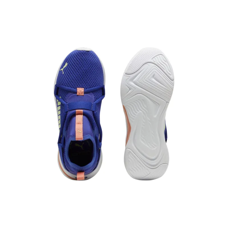 PUMA Softride Rift Anti Slip Wear Resistant Low Top Kids' Running Shoes Blue Teenagers-3