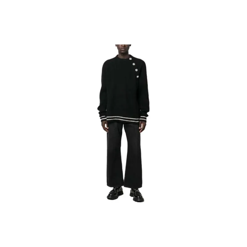 BALMAIN SS23 Sweater Men's Black-2