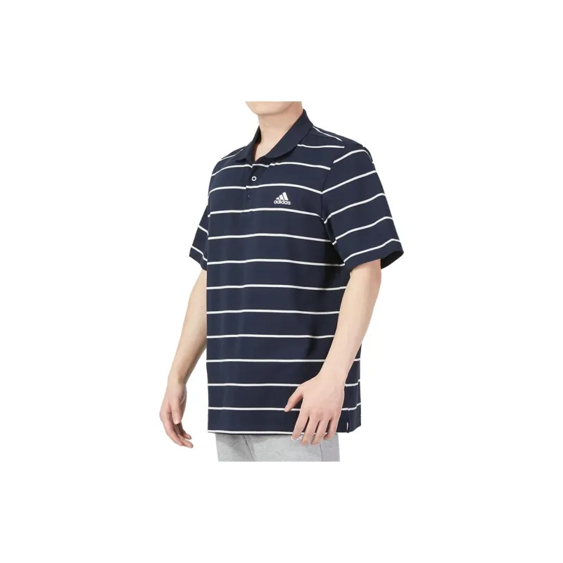 Adidas Polo Shirts Men Navy Blue-3