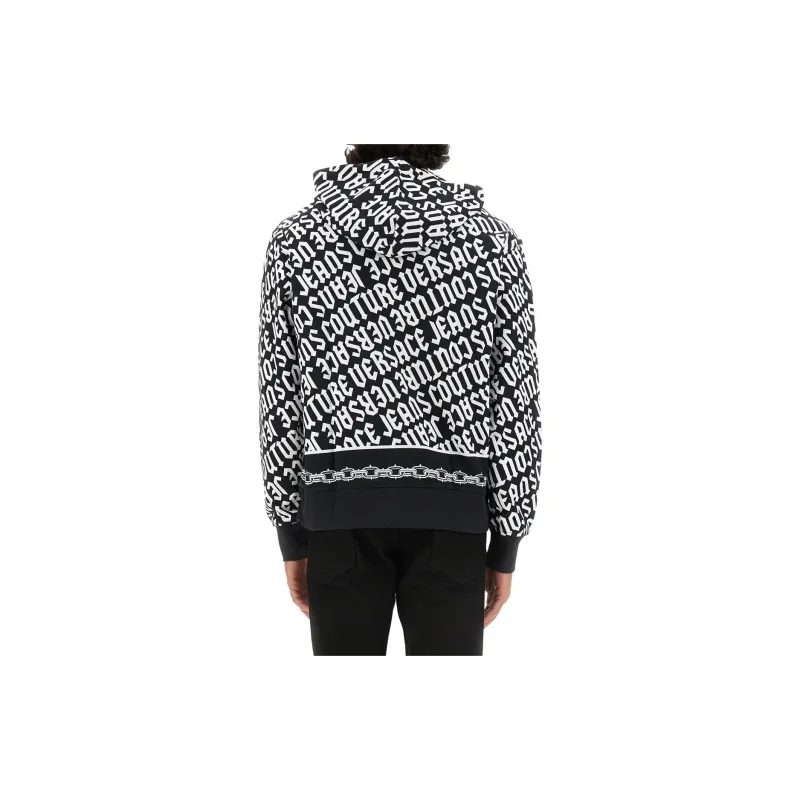VERSACE JEANS COUTURE Zip up Cotton Hoodie-1