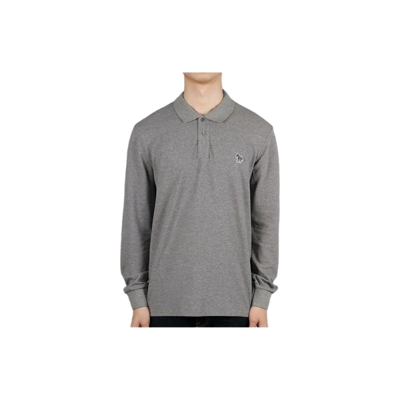Paul Smith Zebra Logo Long Sleeved Polo Shirt-3