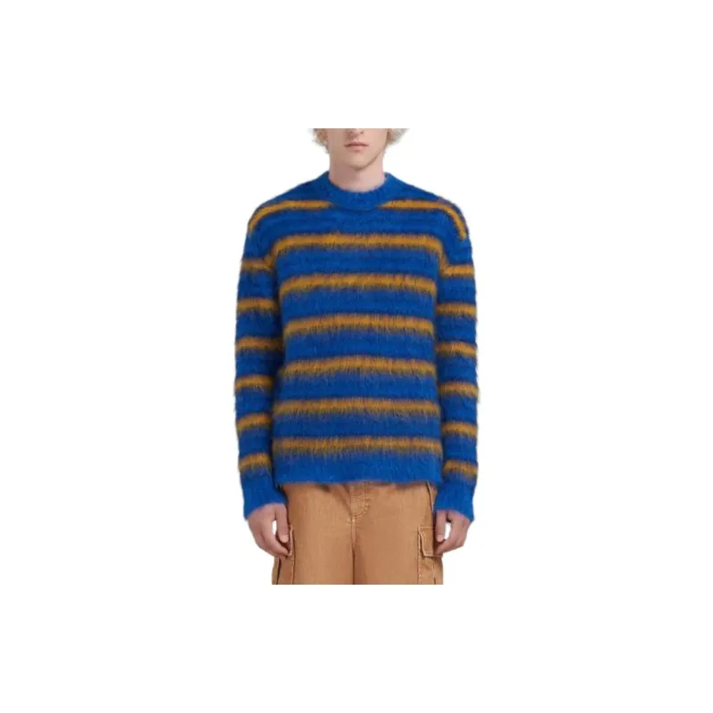 MARNI Fuzzy Striped Sweater-2