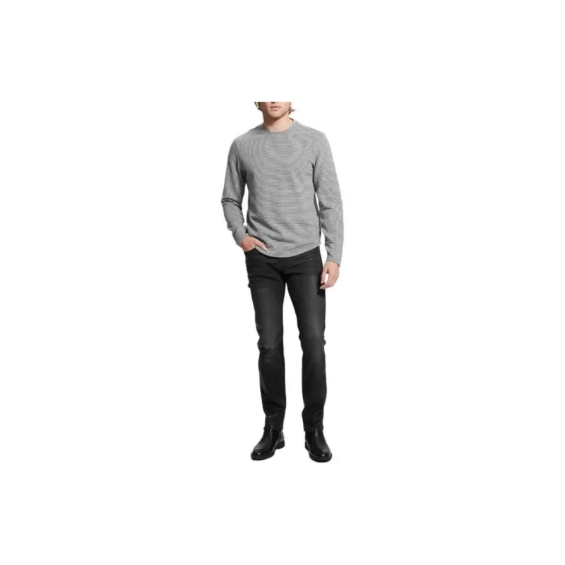 GUESS Coated Straight Jeans Jeans Men's Black-3