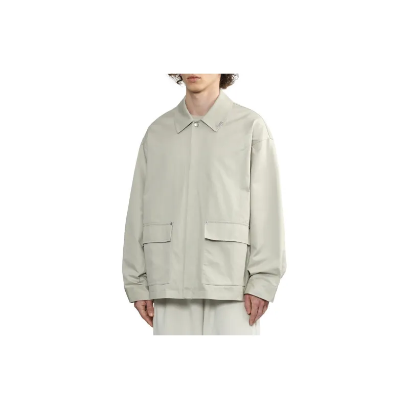 Izzue Photography print Gabardine Shirt Jacket-9