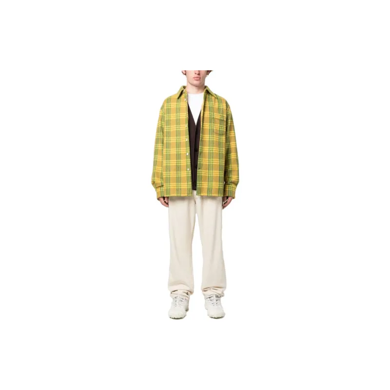 MARNI Shirts Men Yellow Green-2