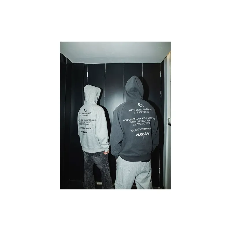VULCAN STORE Solid Color Fleece Lined Hoodie Unisex-3