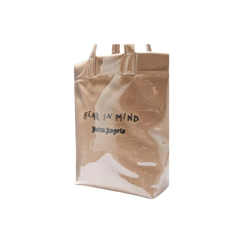 PALM ANGELS Bear In Mind Logo Embroidered Tote Bag-3