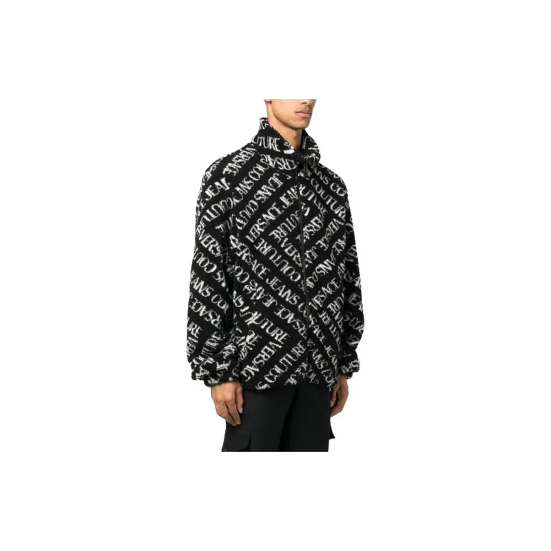 VERSACE JEANS COUTURE Logo Printed Zipped Bomber Jacket-3
