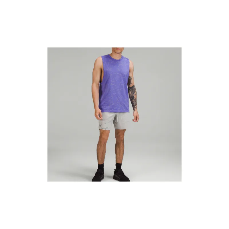 Lululemon Metal Vent Tech Tank Tops Men's Purple-4