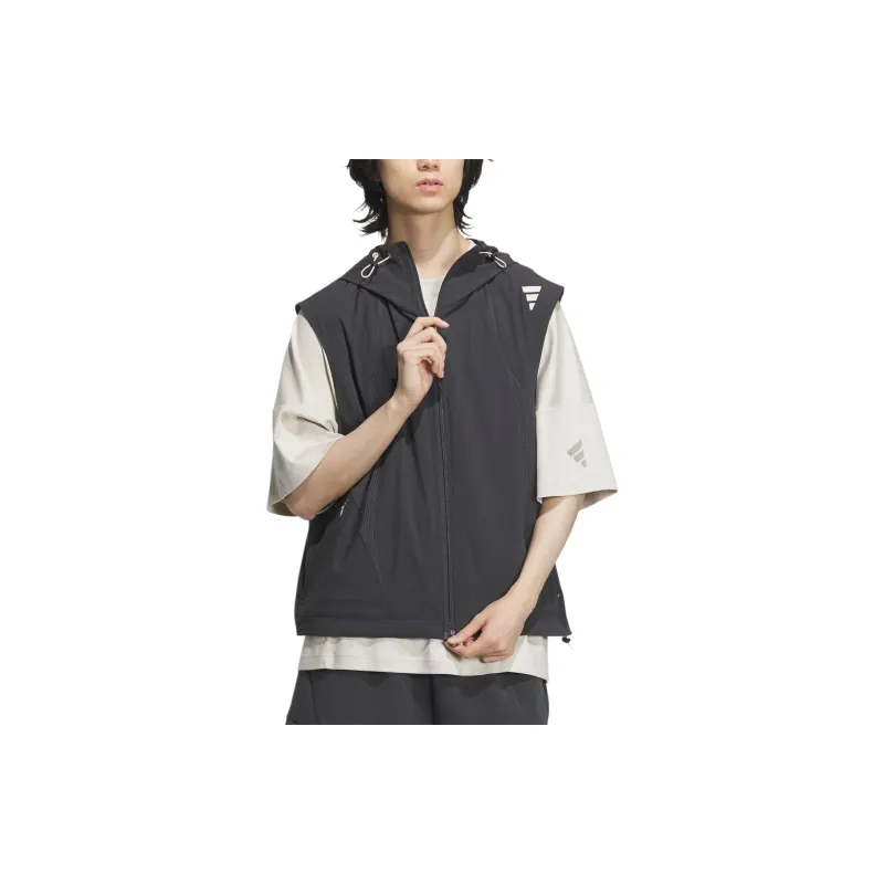 Adidas FUTURE STYLE WOVEN VEST Men's Carbon Black-1