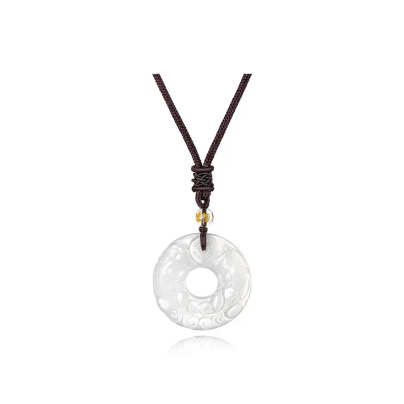 Jin Ruibang Chalcedony Jade Necklaces Unisex-8