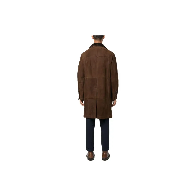 Brunello Cucinelli Double Breasted Straight Hem Coat-2