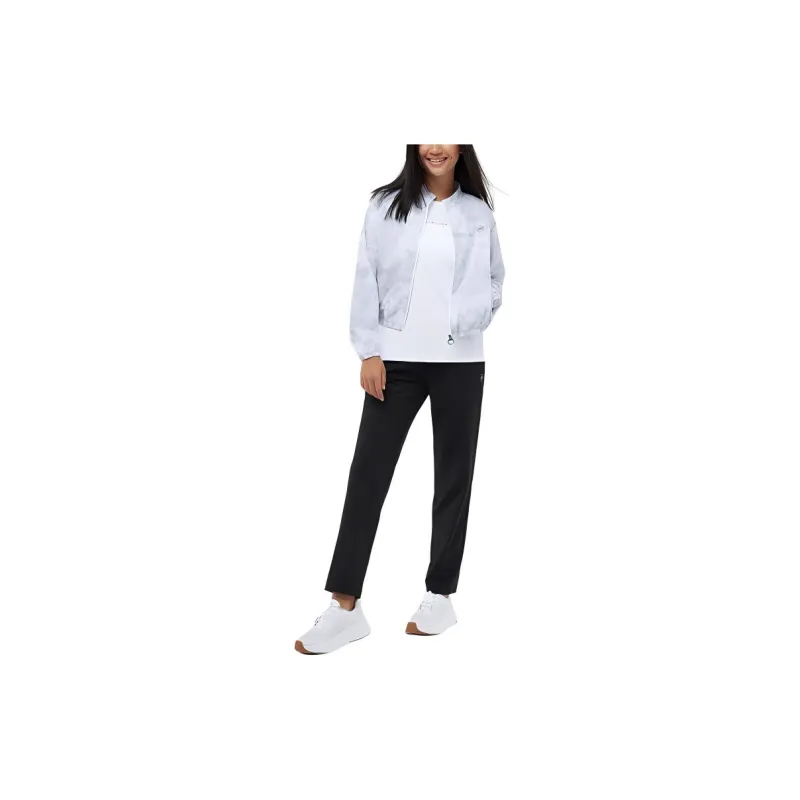 Skechers Jackets Coats Women's Ink Wash White Base All Over Print-4
