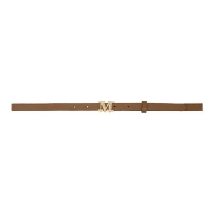 MaxMara Calfskin Leather Belts Women's Multicolor Width 1.5CM-1