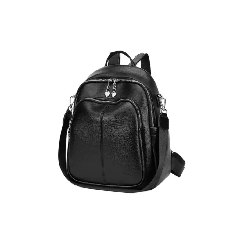 JOSINY PU Backpack Large Size Women's Black-4