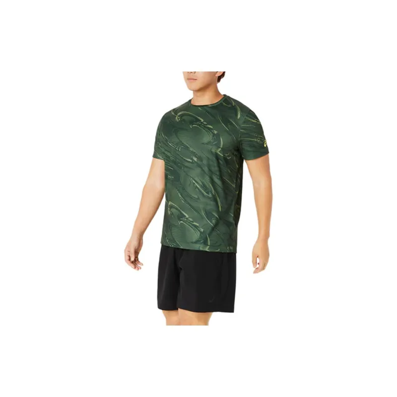 Asics SUMINAGASHI T-Shirts Men Green-3