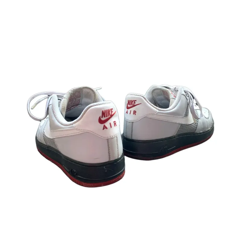 Nike Air Force 1 Cushioning Anti-Slip And Wear-Resistant Low-Top Basketball Shoes Men's White-4