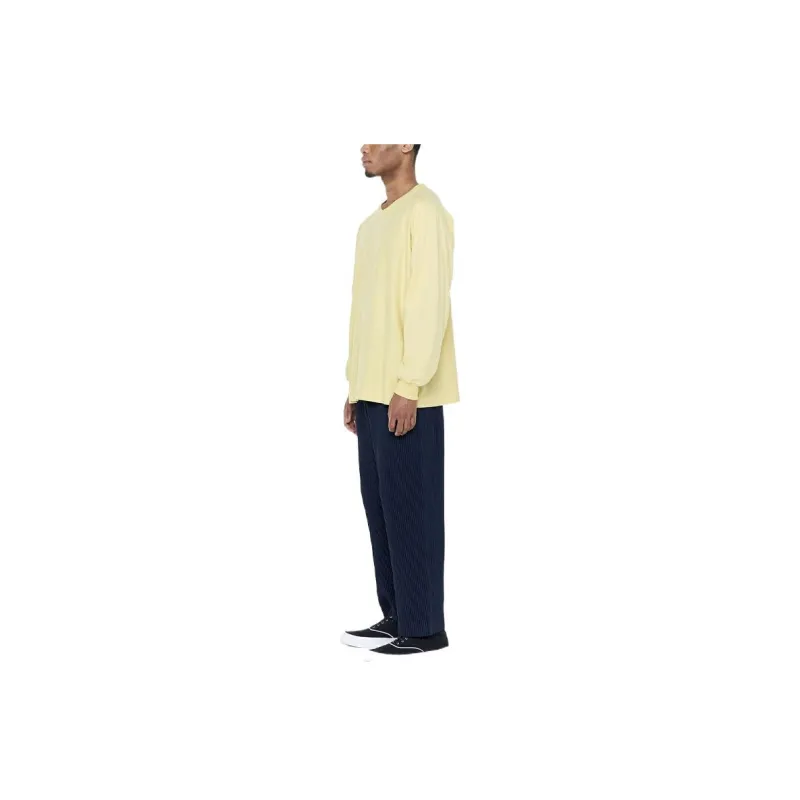 Homme Plissé Issey Miyake T Shirts Men Yellow-3