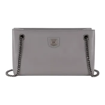 Elisabetta Franchi Polyester With Polyurethane Crossbody Bag, Shoulder Bag Women's Gray